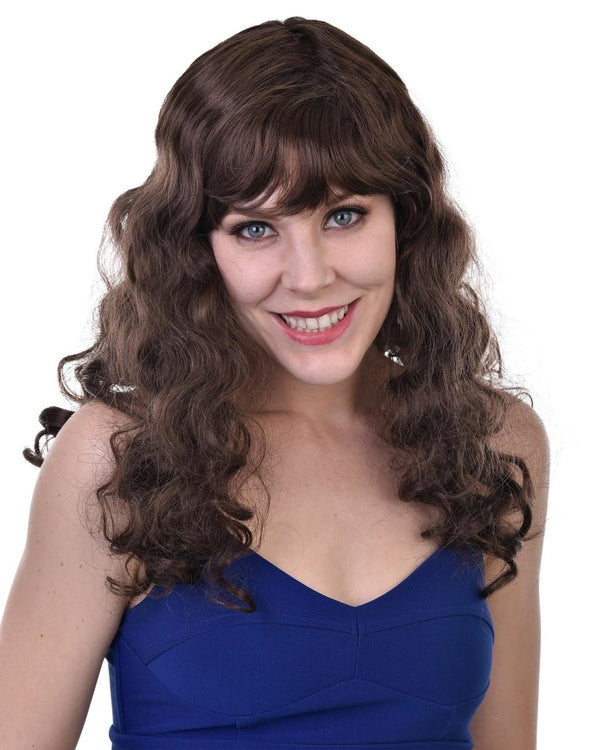 Tomfoolery Deluxe Isabella Long Brown Wig - Everything Party