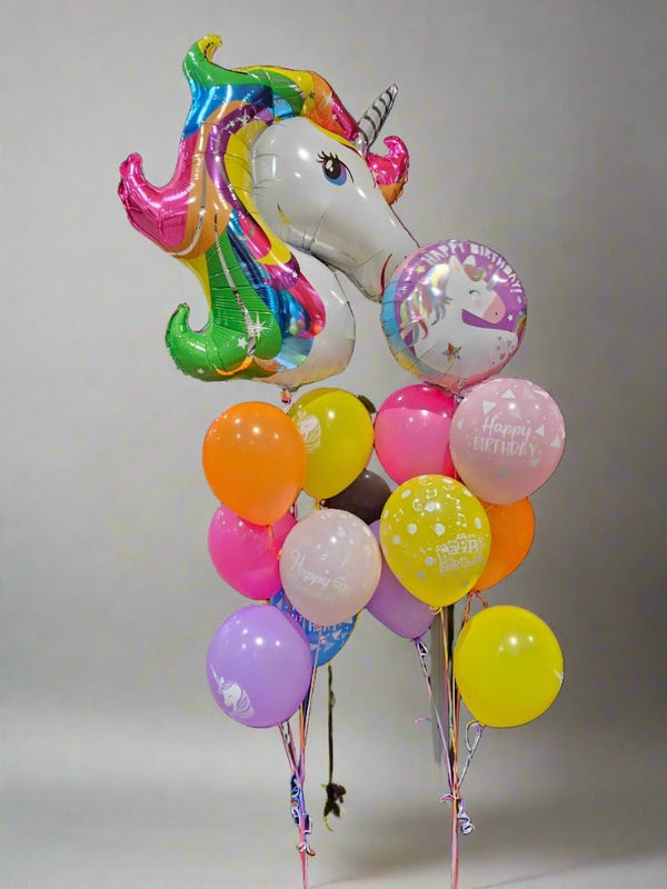 Unicorn Shape Foil Balloon Bouquet - Everything Party