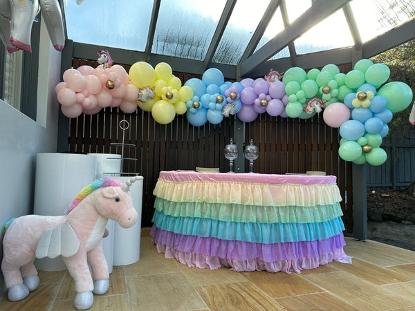 Unicorn theme Birthday Balloon Garland - Everything Party