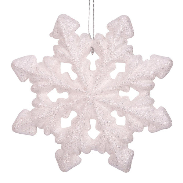 White Glitter Polyfoam Snowflake Tree Decoration - Everything Party