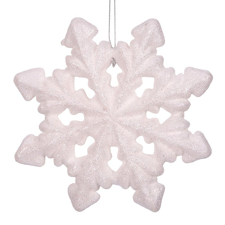 White Glitter Polyfoam Snowflake Tree Decoration - Everything Party