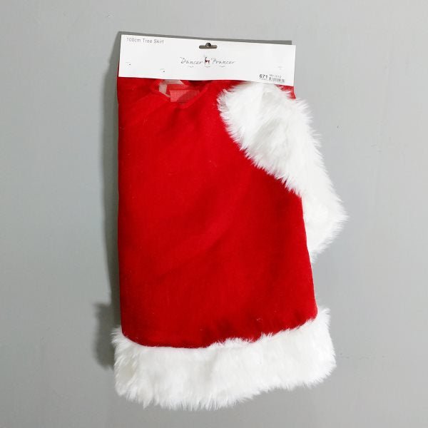 100cm Deluxe Traditional Velvet Christmas Tree Skirt - Everything Party