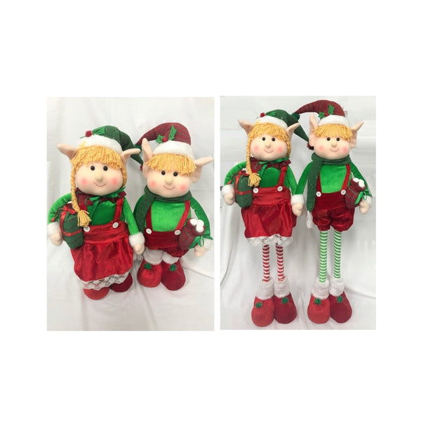 101cm Standing Elf with Extendable Legs Christmas Decoration - Everything Party