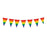 10pc Rainbow Bunting Flag