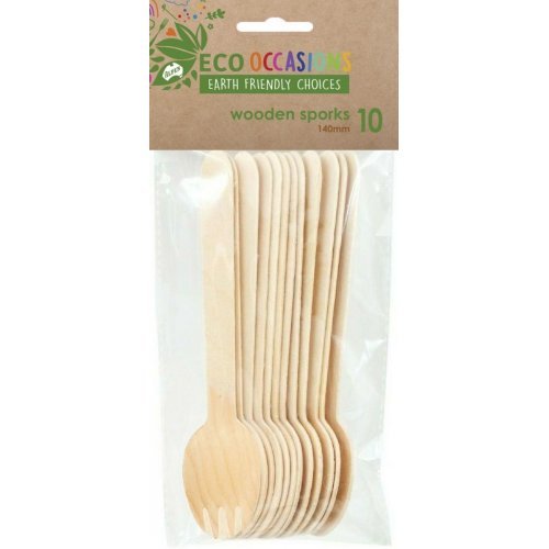 10pk Wooden Sporks - Everything Party