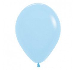 11" DTX Plain Latex Balloon - Pastel Matte Blue - Everything Party