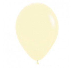 11" DTX Plain Latex Balloon - Pastel Matte Yellow - Everything Party