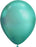 11" Qualatex Plain Latex Balloon - Round Chrome Green - Everything Party
