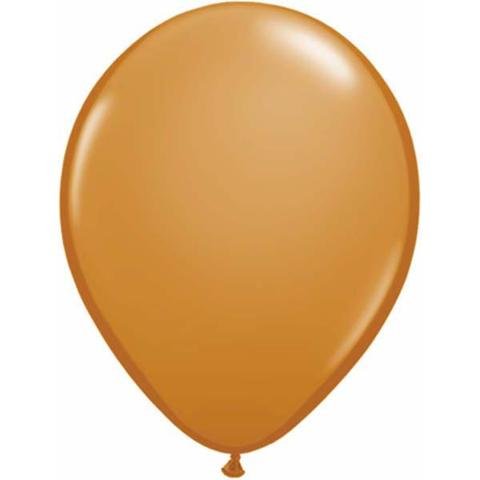 11" Qualatex Plain Latex Balloon - Round Fashion Mocha Brown - Everything Party