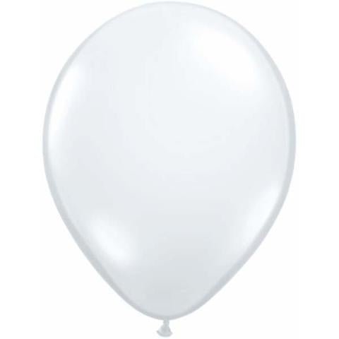11" Qualatex Plain Latex Balloon - Round Jewel Diamond Clear - Everything Party