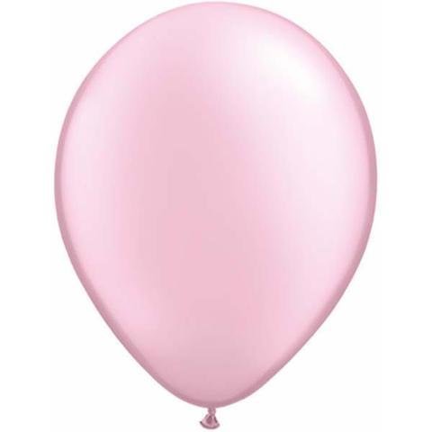 11" Qualatex Plain Latex Balloon - Round Pearl Pink - Everything Party