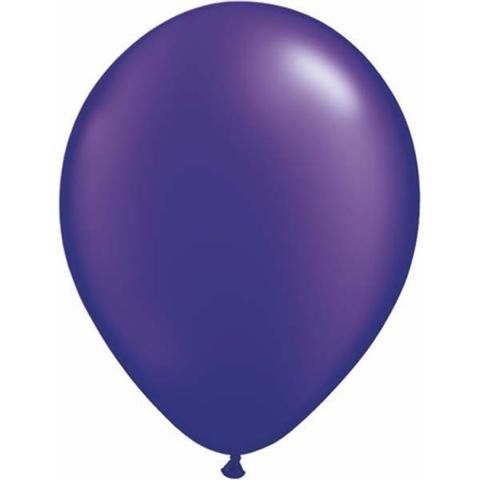 11" Qualatex Plain Latex Balloon - Round Pearl Quartz Purple - Everything Party