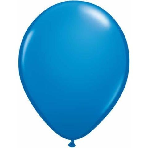 11" Qualatex Plain Latex Balloon - Round Standard Dark Blue - Everything Party