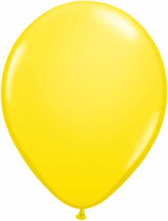 11" Qualatex Plain Latex Balloon - Round Standard Yellow - Everything Party