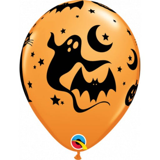 11" Qualatex Printed Fun & Spooky Icons Latex Balloon - Everything Party