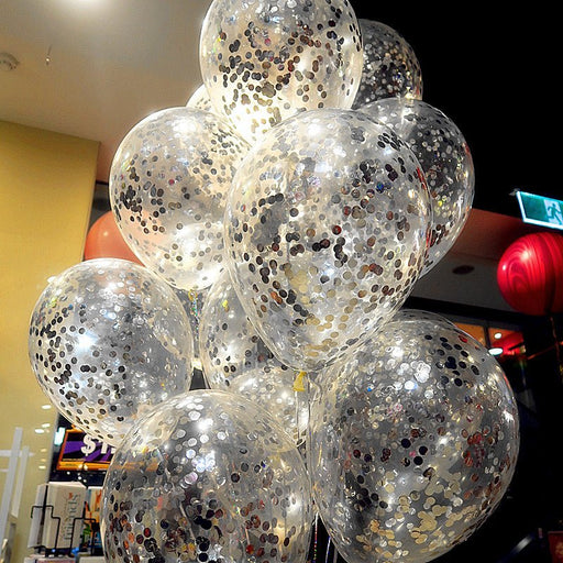 11” Standard Size Latex Confetti Balloon - Everything Party