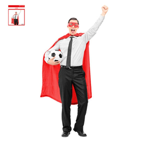 120cm Team Supporter Red Cape - Everything Party