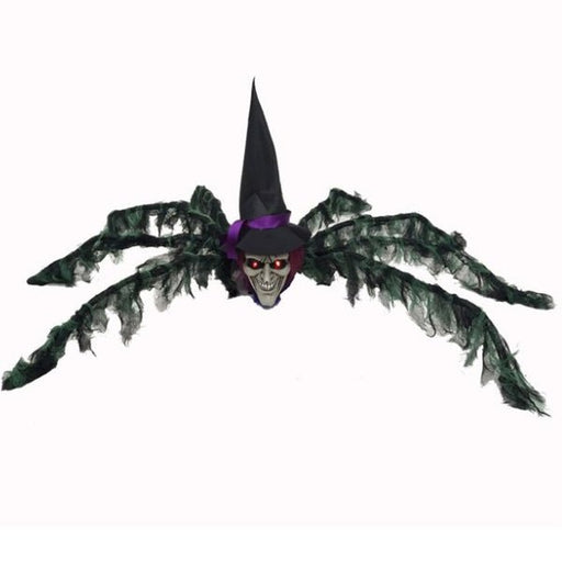 126cm Animated Spider with Witch Head - Everything Party