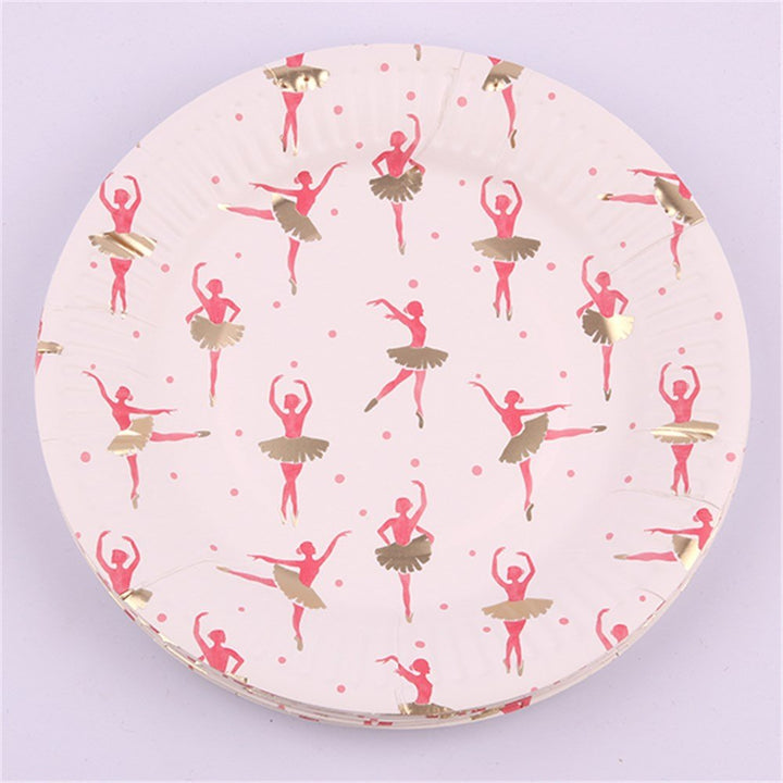 12pk Ballerina Paper Plates - Everything Party