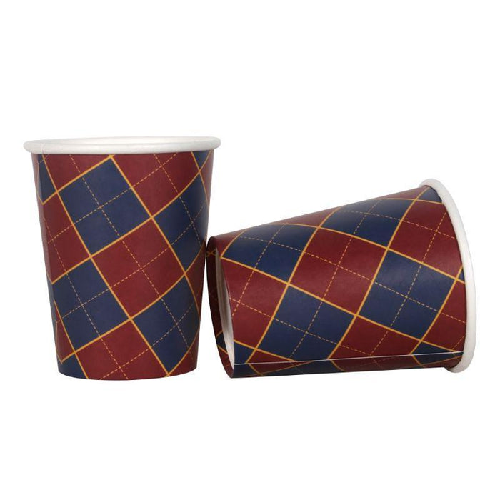 12pk Christmas Paper Cups - Tartan - Everything Party