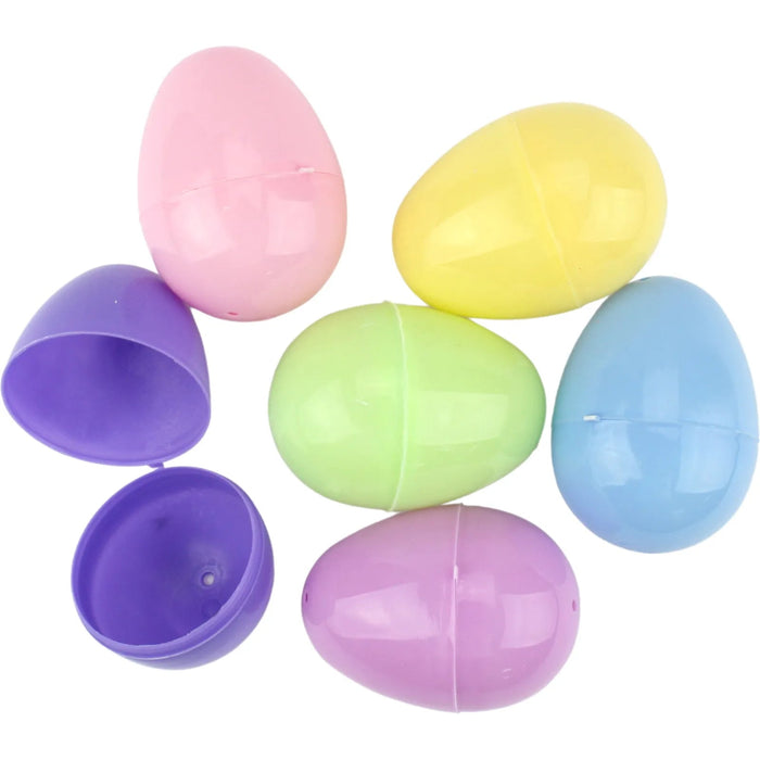 12pk Pastel Colour Fillable Easter Eggs - Everything Party