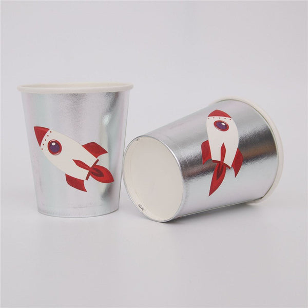 12pk Space Rocket Paper Cups - Everything Party