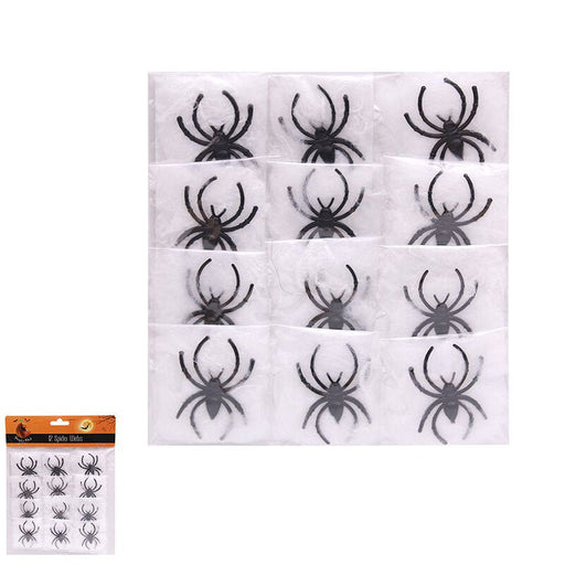 12pk Spider Webs with Spider - Everything Party