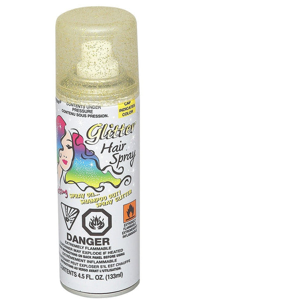 133ml Gold Glitter Washable Hair Spray - Everything Party