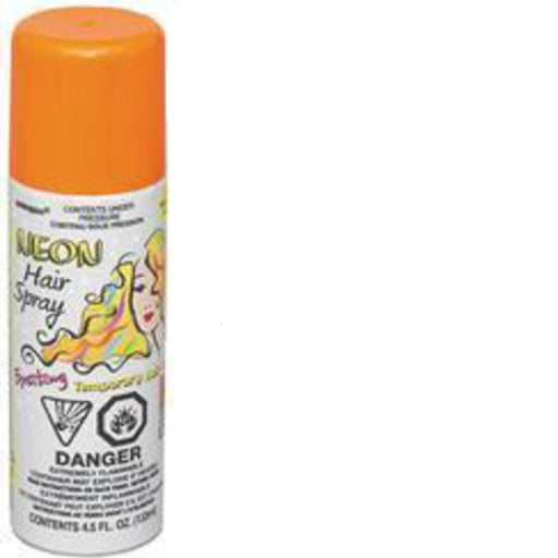 133ml Neon Orange Washable Hair Spray - Everything Party