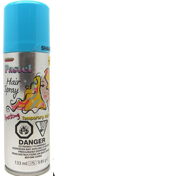 133ml Patel Blue Washable Hair Spray - Everything Party