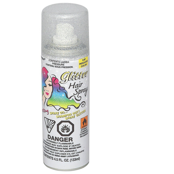 133ml Silver Glitter Washable Hair Spray - Everything Party
