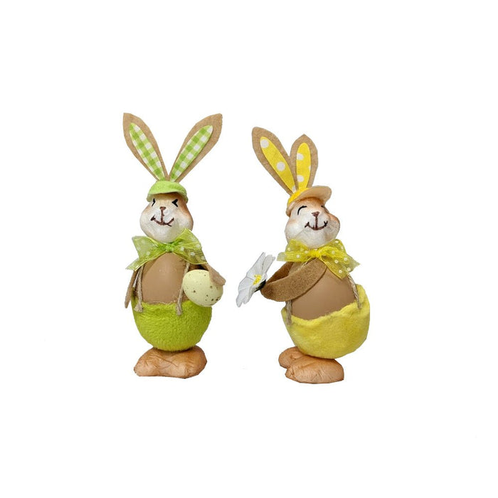 13cm Standing Easter Bunny with Cap Easter Table Decoration - Everything Party