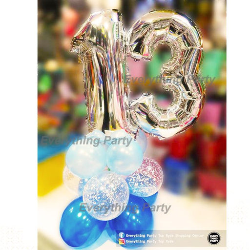 13th Birthday Table Balloon Arrangement - Everything Party