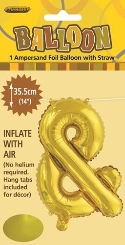 14" Alphabet Foil Balloon - Sign & (5 colours) - Everything Party