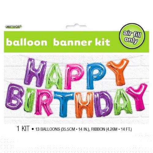 14" Foil Letter Balloon Kit - Happy Birthday - Everything Party