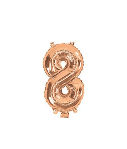 14" Number Foil Balloon - Number 8 (5 colours) - Everything Party
