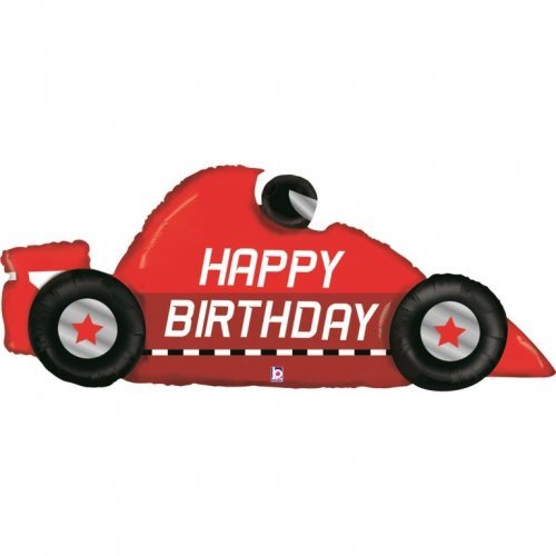 142cm F1 Racing Car Jumbo Shape Birthday Foil Balloon - Everything Party