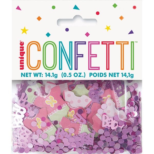 14g Pink Dots Baby Shower Baby Girl Confetti Table Scatters - Everything Party