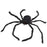 150cm Giant Black Furry Spider with Red Eyes - Everything Party