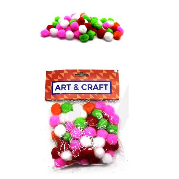 1.5cm Mini Easter Craft Pom Pom - Everything Party