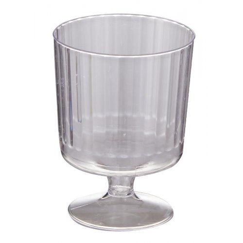 15pk Clear Plastic Wine Glasses 145ml - Everything Party