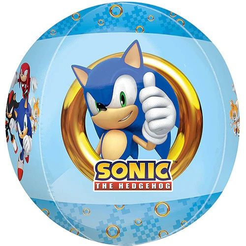 16" Anagram Licensed Sonic The Hedgehog 2 Orbz Clear Balloon - Everything Party