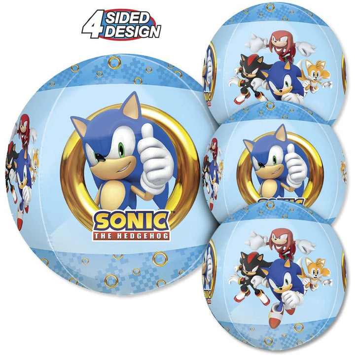 16" Anagram Licensed Sonic The Hedgehog 2 Orbz Clear Balloon - Everything Party