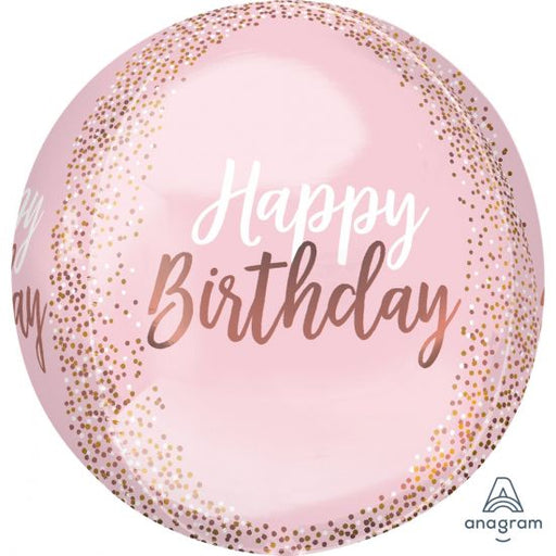 16" Orbz Happy Birthday Pastel Confetti Balloon - Everything Party