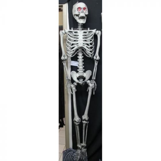 165cm Life Size Hanging Skeleton with Light Up Eyes - Everything Party