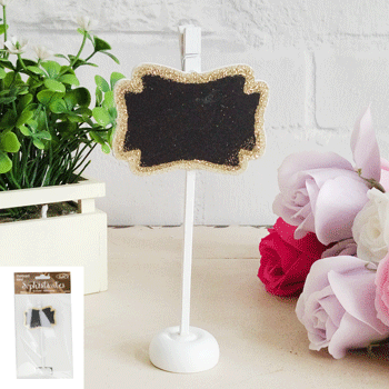 16cm Gold Glitter Chalkboard Stand - Everything Party