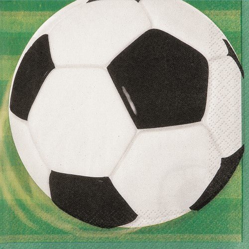 16pk 3D Soccer Ball Luncheon Napkins - Everything Party