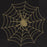 16pk Black & Gold Spider Web Spooky Napkins 2ply - Everything Party