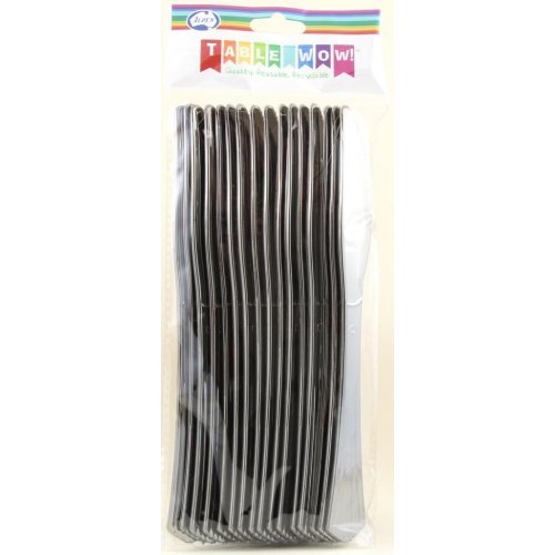 16pk Metallic Silver Plastic Knives - Everything Party