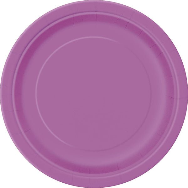 16pk Pretty Purple Paper Plates - 23cm - Everything Party